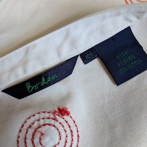 Boden Spiral Appliqué Embroidered Skirt Size 6R - Picture 3 of 3